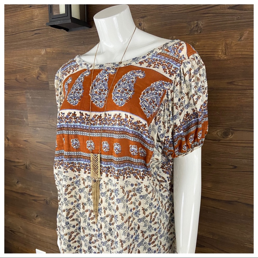 NWT Free People Paisley Top - Picture 5 of 9